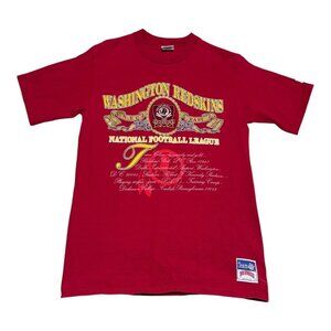 Vintage 90s‎ Nutmeg Mills Washington Redskins Red Shirt Adult Large